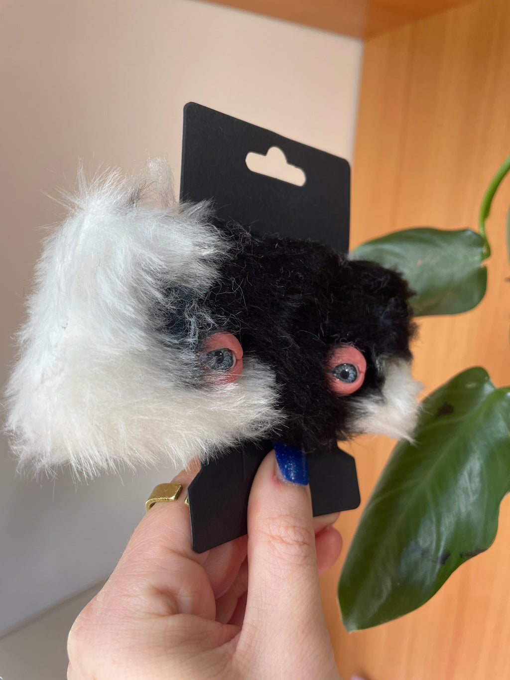 Fluffy Monster Hair Clip “Shnip” Paranoid Cow