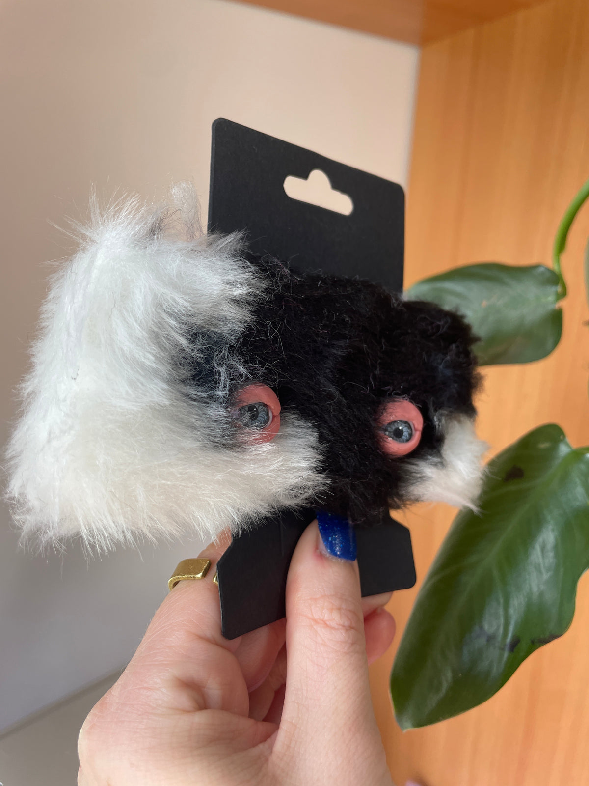 Fluffy Monster Hair Clip “Shnip” Paranoid Cow
