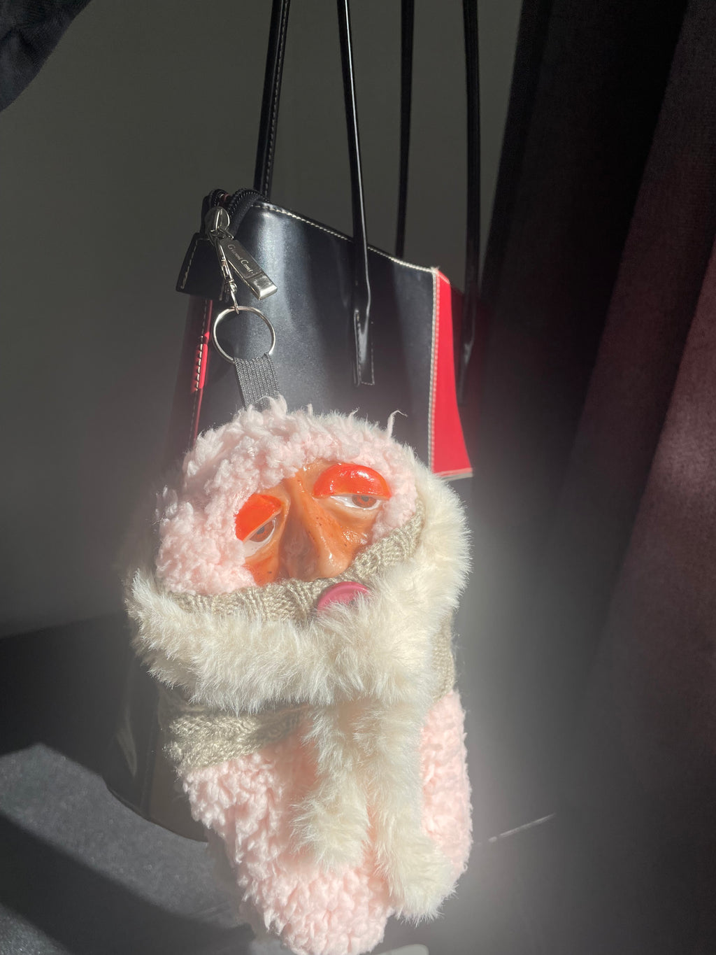 Pink Scarf Baby Shnooble Bag Charm