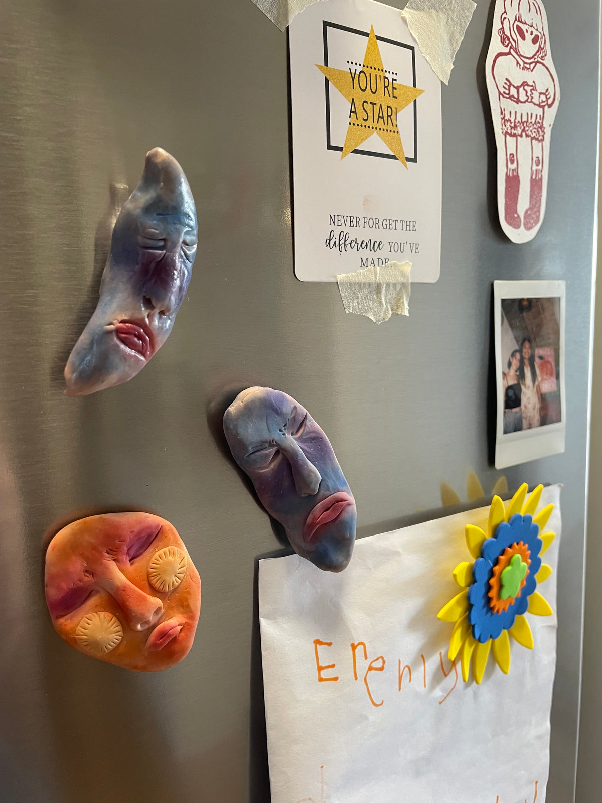 Handmade Fridge Magnets (With Stars) by Jupiter