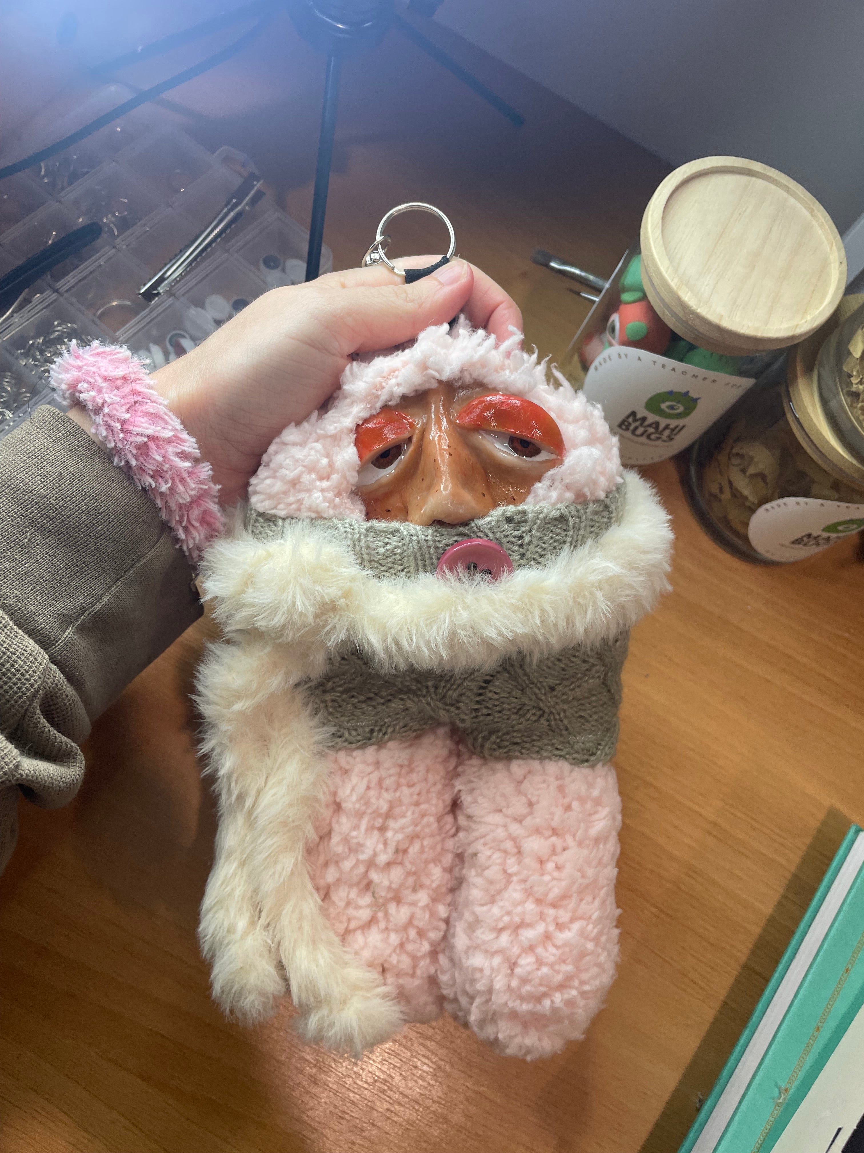Pink Scarf Baby Shnooble Bag Charm