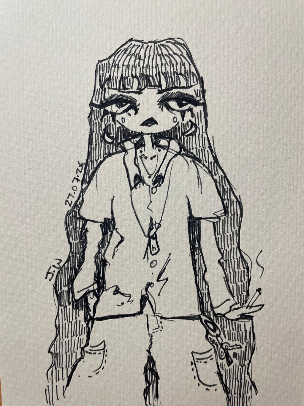 A6 Cute Girls - Original Prints by Jupiter