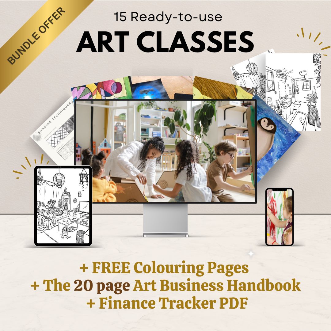 15 Art Lessons + BUNDLE | Digital Download