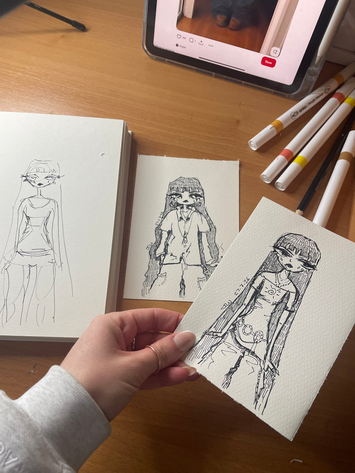 A6 Cute Girls - Original Prints by Jupiter