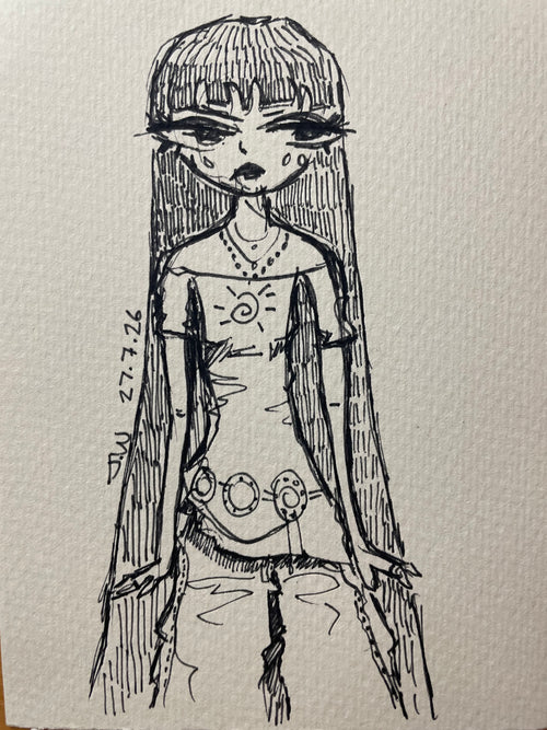 A6 Cute Girls - Original Prints by Jupiter