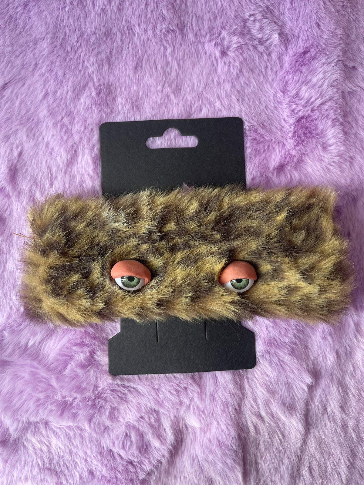 Fluffy Monster Hair Clip “Shnip” Leopard Shnip
