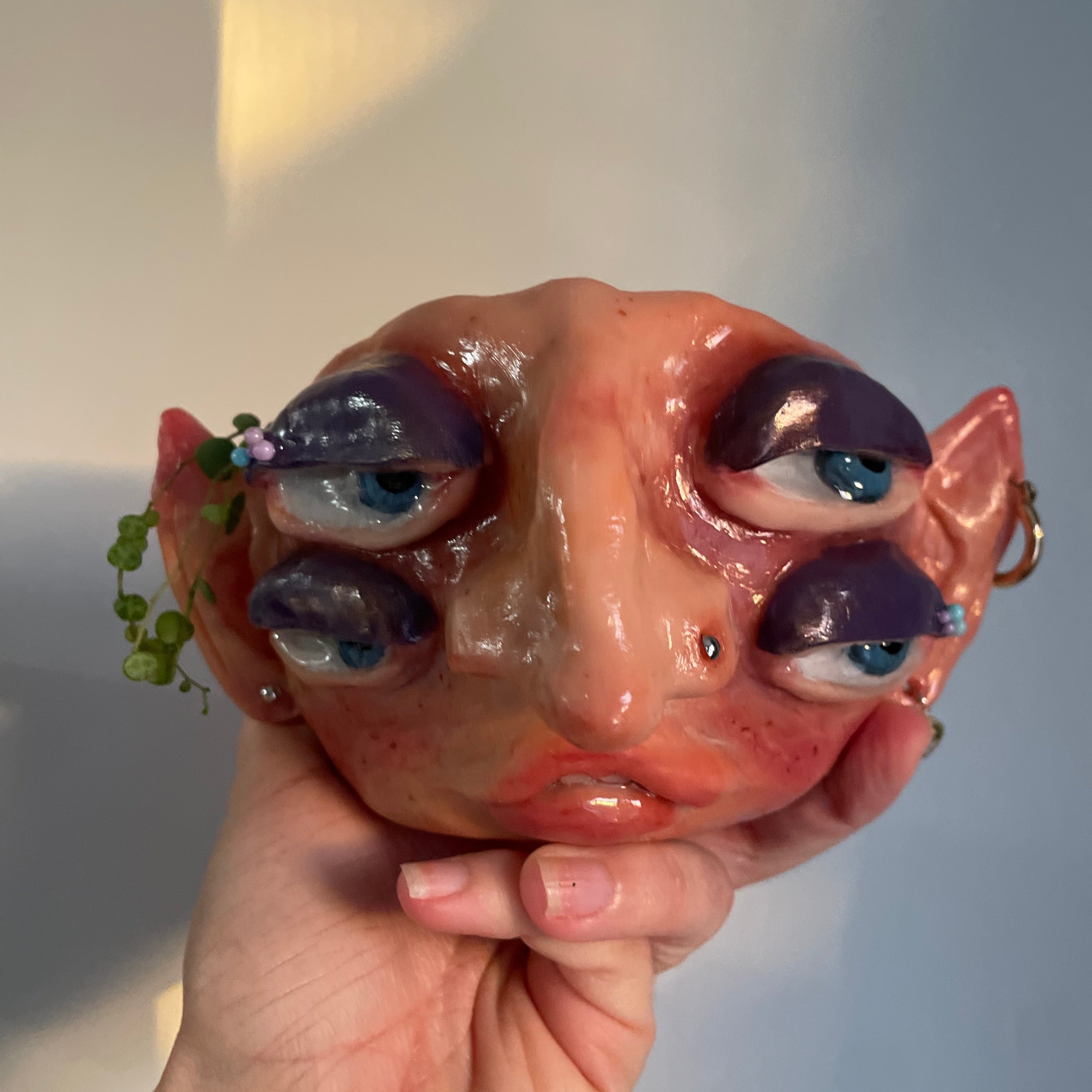 Plant Pot Head Sculpture "Ms Carol"