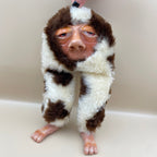 Large Shnooble Bag Charm Brown Cow