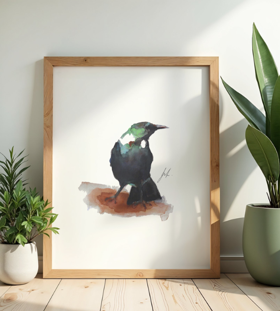 Happy Tūī  | Art Print