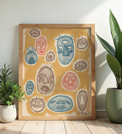 Monster Man Abstract Two | Art Print