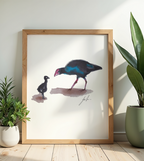 New Zealand Bird Art Printables Set of 8 | Hand Painted (Digital Download)