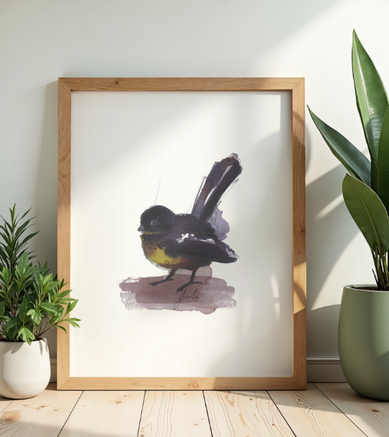 Fantail Pīwakawaka | Art Print