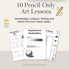 10 Pencil-Only Art Lessons | Download and Print