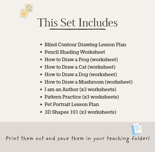 10 Pencil-Only Art Lessons | Download and Print