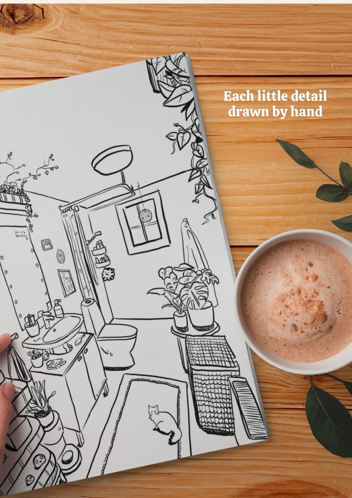 The Homebody Colouring Pages | Set of 2 HAND-DRAWN | (Digital Download)