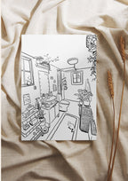The Homebody Colouring Pages | Set of 2 HAND-DRAWN | (Digital Download)
