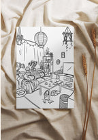 The Homebody Colouring Pages | Set of 2 HAND-DRAWN | (Digital Download)