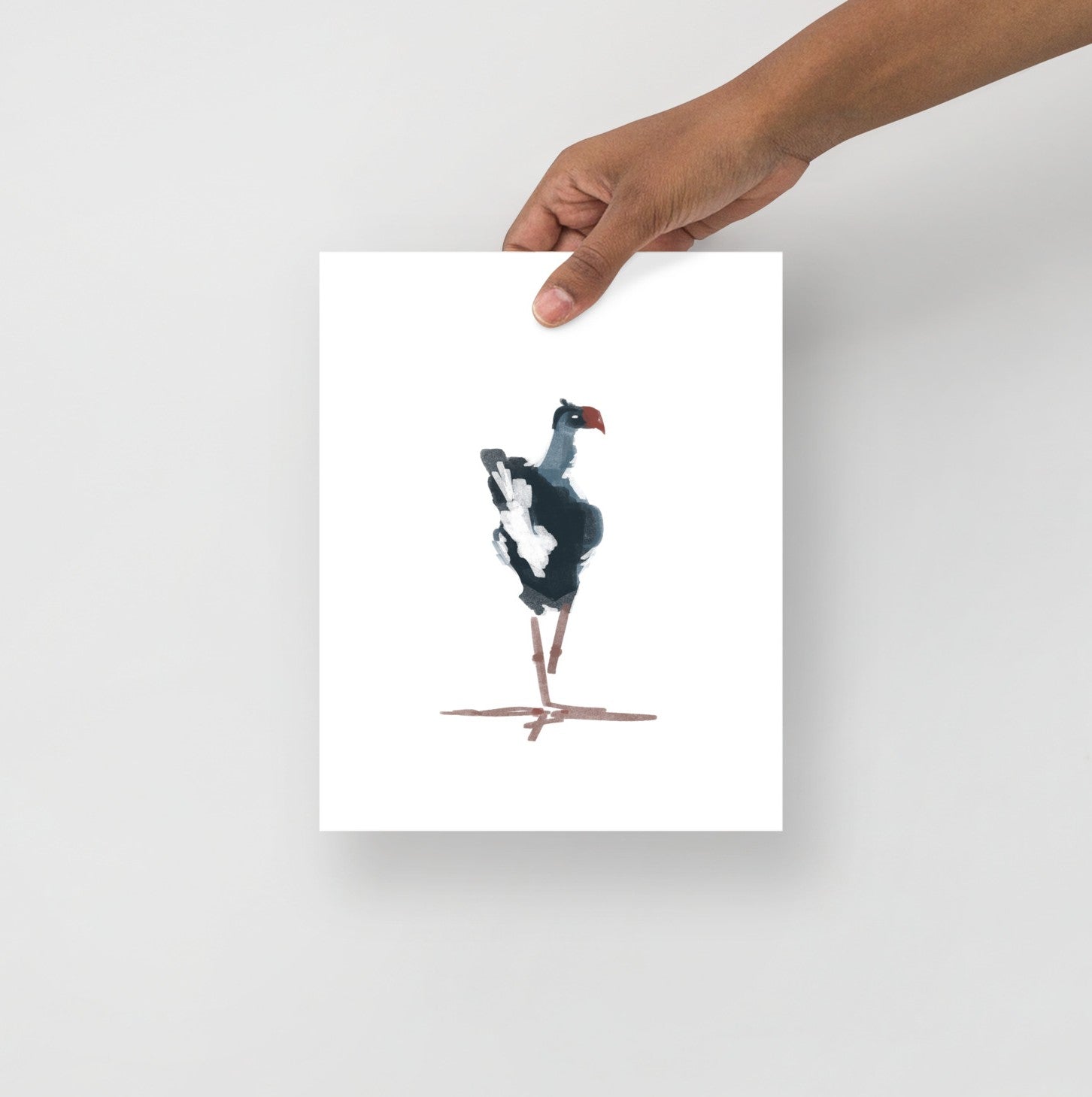 The Relaxed Pukeko Art Print
