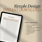 Highschool Teacher Digital Planner | (Digital Download) (Goodnotes Compatible)